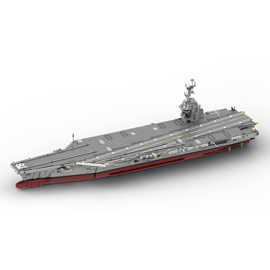 MOC-192566 1/300 Scale Gerald R-FOD | Nuclear-Powered U.S. Aircraft Carrier Building Blocks Set (6354PCS) - cubertime