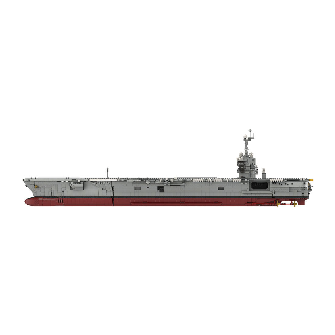 MOC-192566 1/300 Scale Gerald R-FOD | Nuclear-Powered U.S. Aircraft Carrier Building Blocks Set (6354PCS) - cubertime