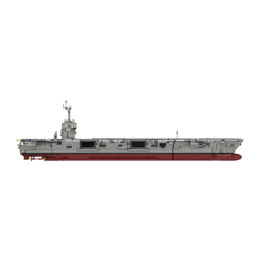 MOC-192566 1/300 Scale Gerald R-FOD | Nuclear-Powered U.S. Aircraft Carrier Building Blocks Set (6354PCS) - cubertime