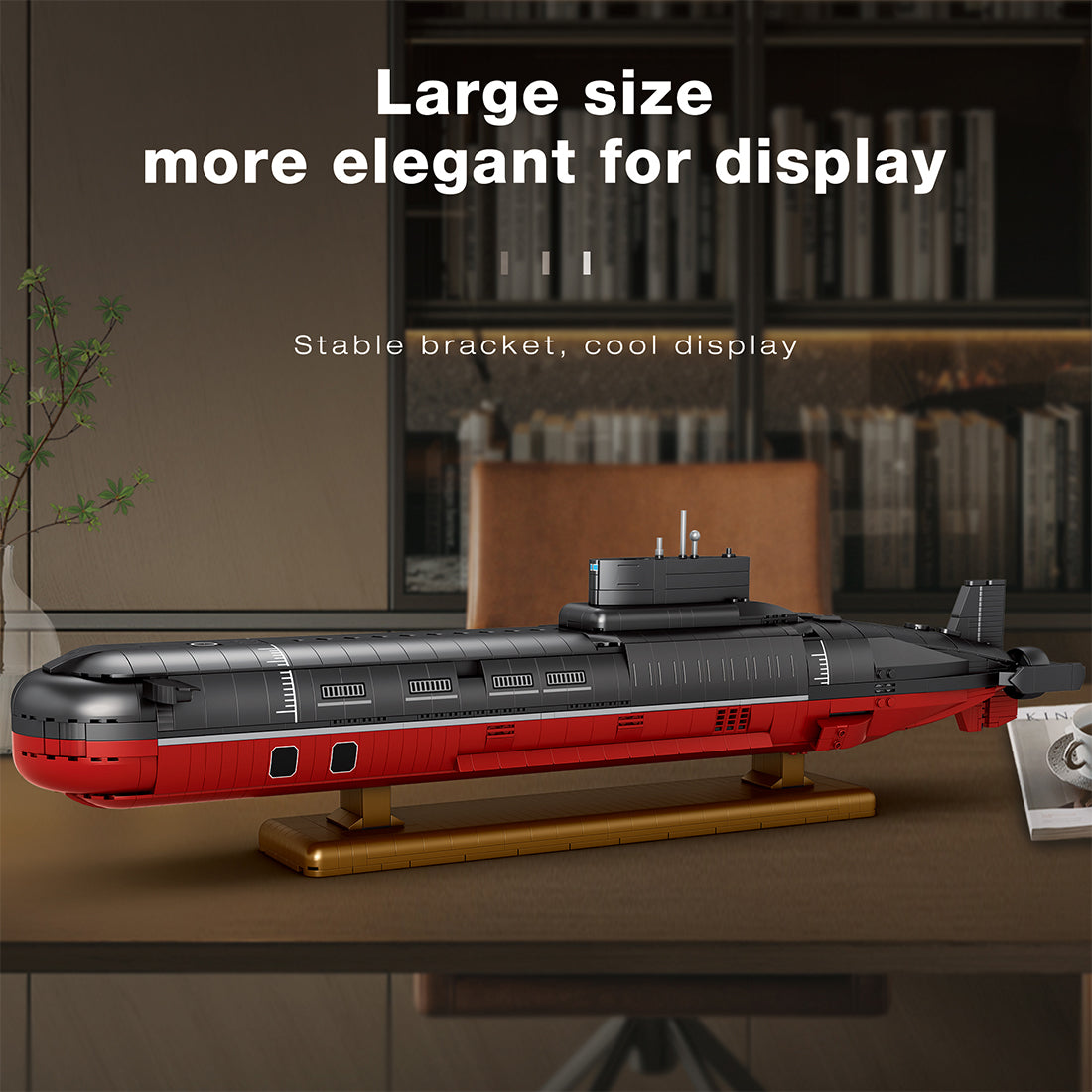 MOC-193085 1/250 Scale Typhoon Class 941 Nuclear Submarine Building Block Set (2895PCS) - cubertime