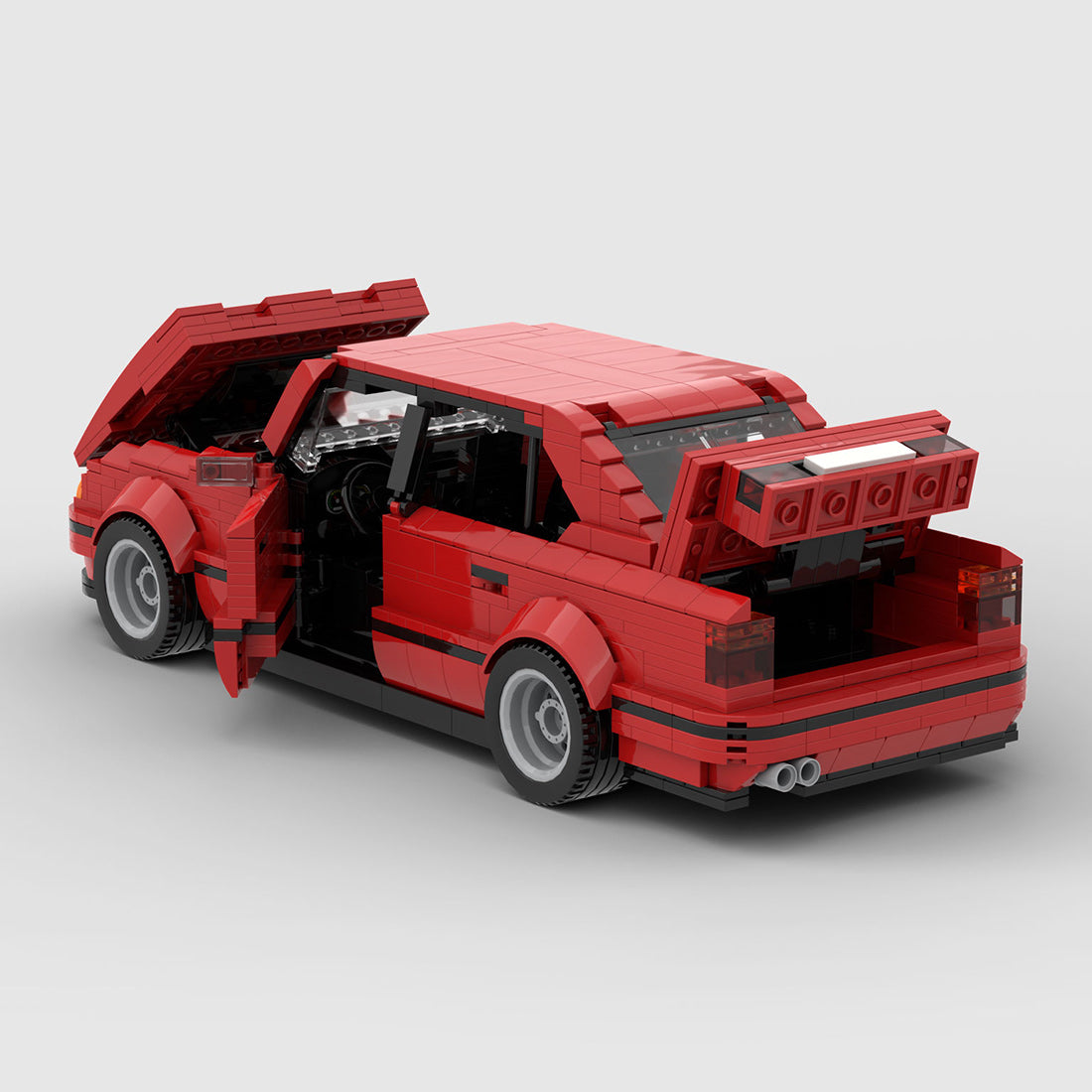 MOC-196721 Classic German Vintage Sports Sedan Building Block Model, Detailed Interior with Opening Doors and Hood, Collectible Display Construction Set (1525PCS) - cubertime