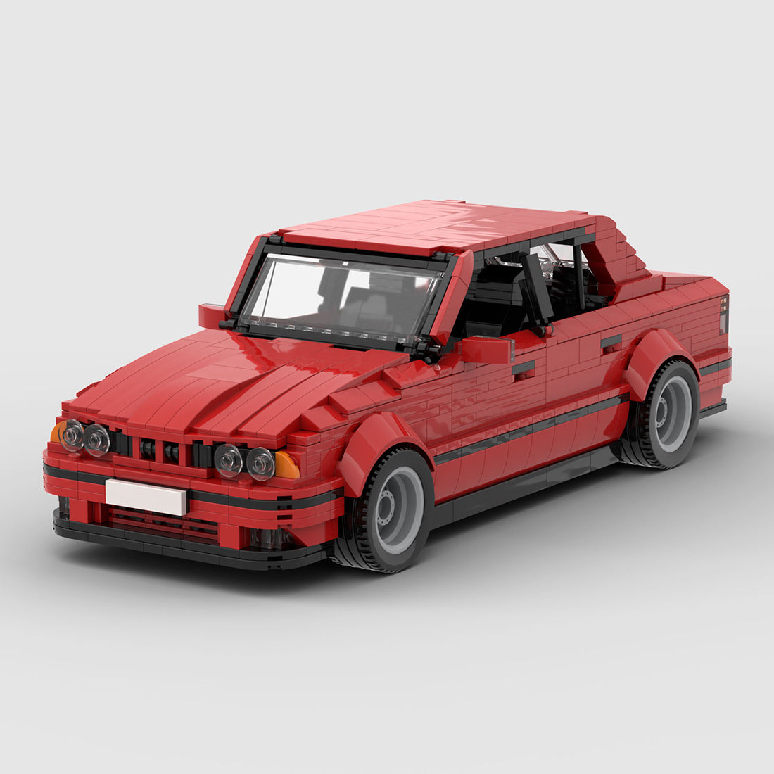 MOC-196721 Classic German Vintage Sports Sedan Building Block Model, Detailed Interior with Opening Doors and Hood, Collectible Display Construction Set (1525PCS) - cubertime