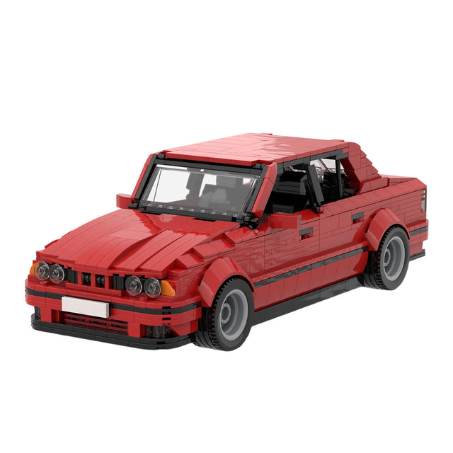 MOC-196721 Classic German Vintage Sports Sedan Building Block Model, Detailed Interior with Opening Doors and Hood, Collectible Display Construction Set (1525PCS) - cubertime