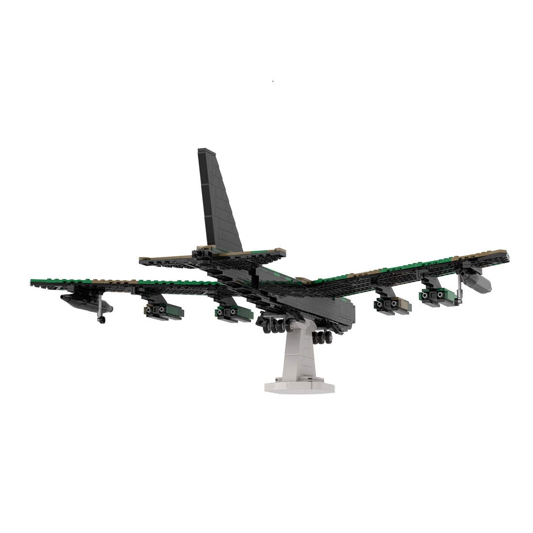 MOC-198083 B-52D Strategic Bomber Building Block Model, Opening Cockpit and Bomb Bay(788PCS) - cubertime