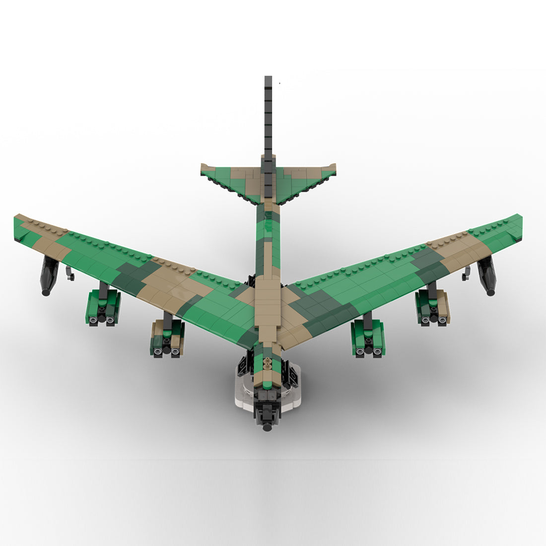 MOC-198083 B-52D Strategic Bomber Building Block Model, Opening Cockpit and Bomb Bay(788PCS) - cubertime