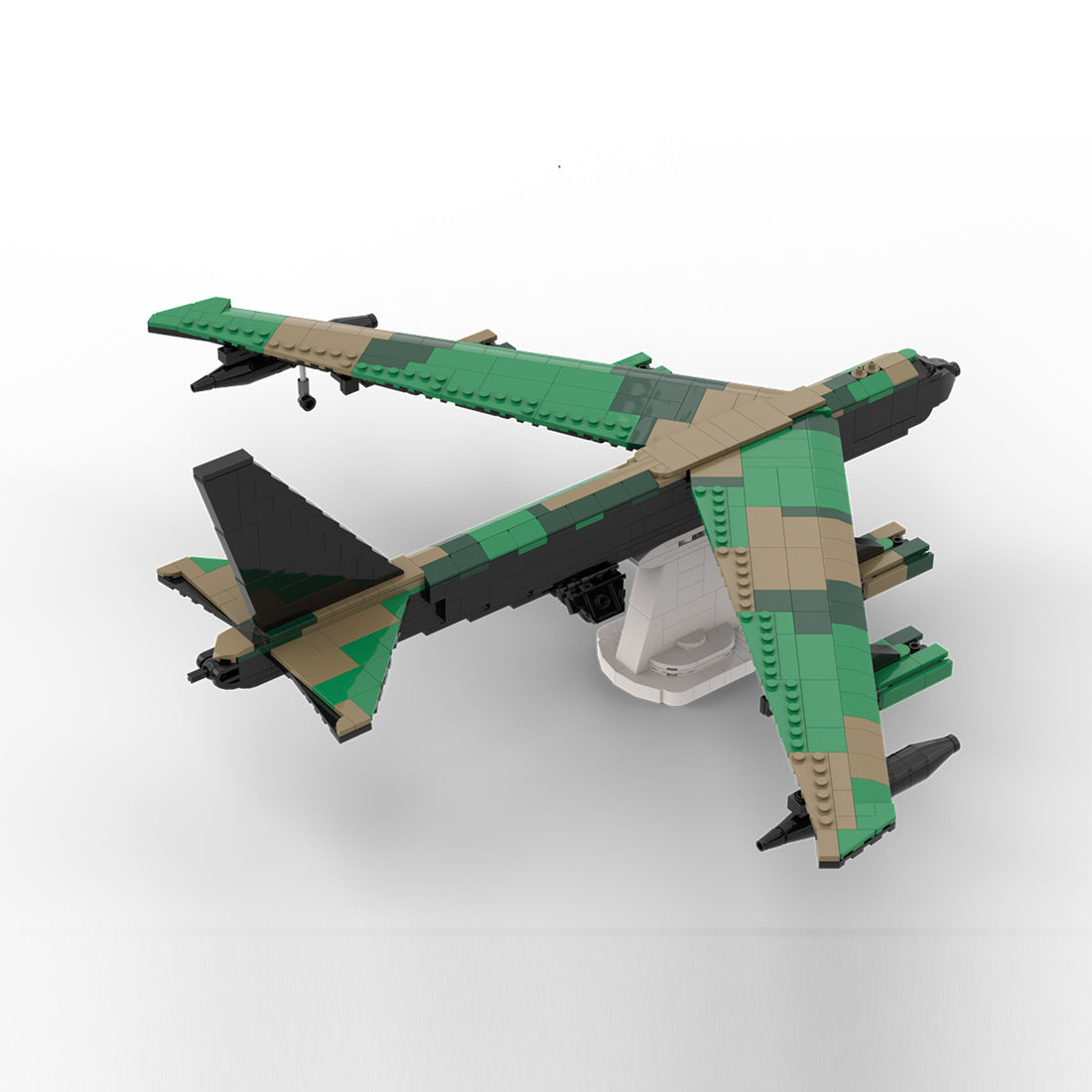 MOC-198083 B-52D Strategic Bomber Building Block Model, Opening Cockpit and Bomb Bay(788PCS) - cubertime