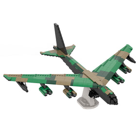 MOC-198083 B-52D Strategic Bomber Building Block Model, Opening Cockpit and Bomb Bay(788PCS) - cubertime