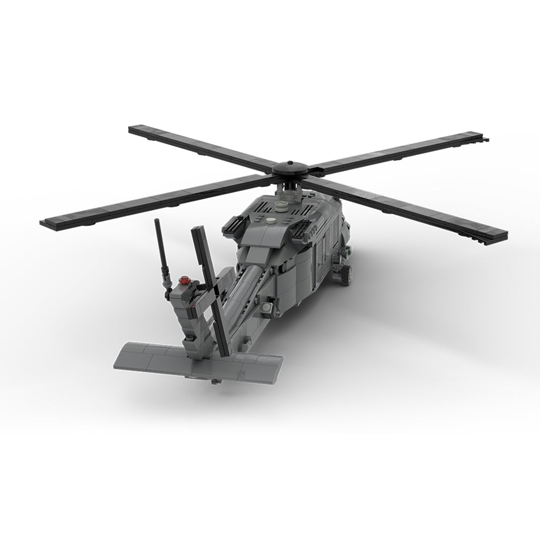 MOC-198409 1/35 Scale UH-60 American Military Helicopter Building Blocks Set - cubertime