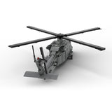 MOC-198409 1/35 Scale UH-60 American Military Helicopter Building Blocks Set - cubertime