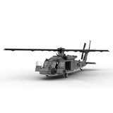 MOC-198409 1/35 Scale UH-60 American Military Helicopter Building Blocks Set - cubertime