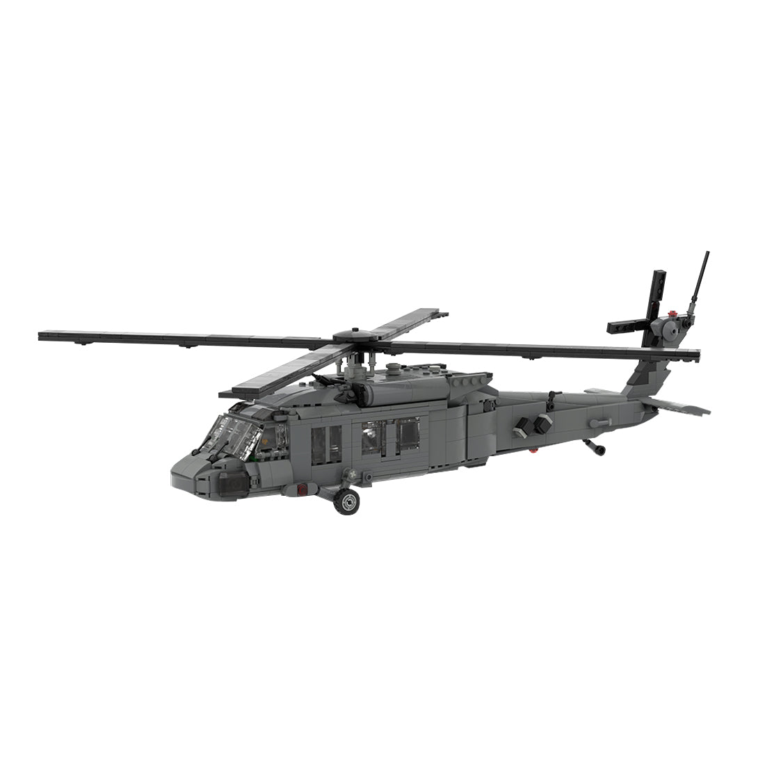 MOC-198409 1/35 Scale UH-60 American Military Helicopter Building Blocks Set - cubertime