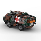 MOC-199407 1/35 Scale Armored Ambulance Vehicle Building Blocks Set(456PCS) - cubertime