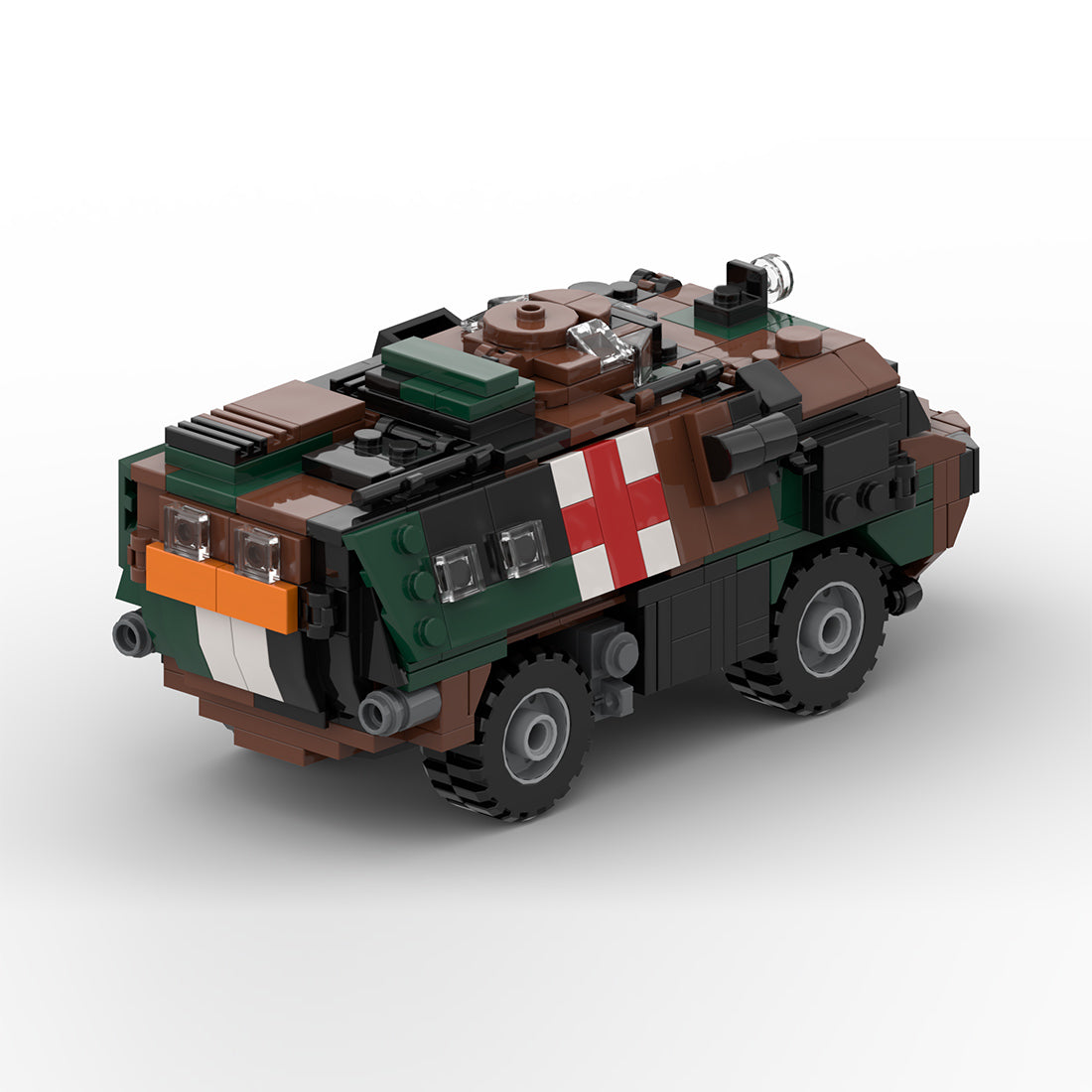 MOC-199407 1/35 Scale Armored Ambulance Vehicle Building Blocks Set(456PCS) - cubertime
