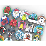 MOC-202061 Advent Calendar of Christmas Ornaments Building Blocks Set (688PCS) - cubertime