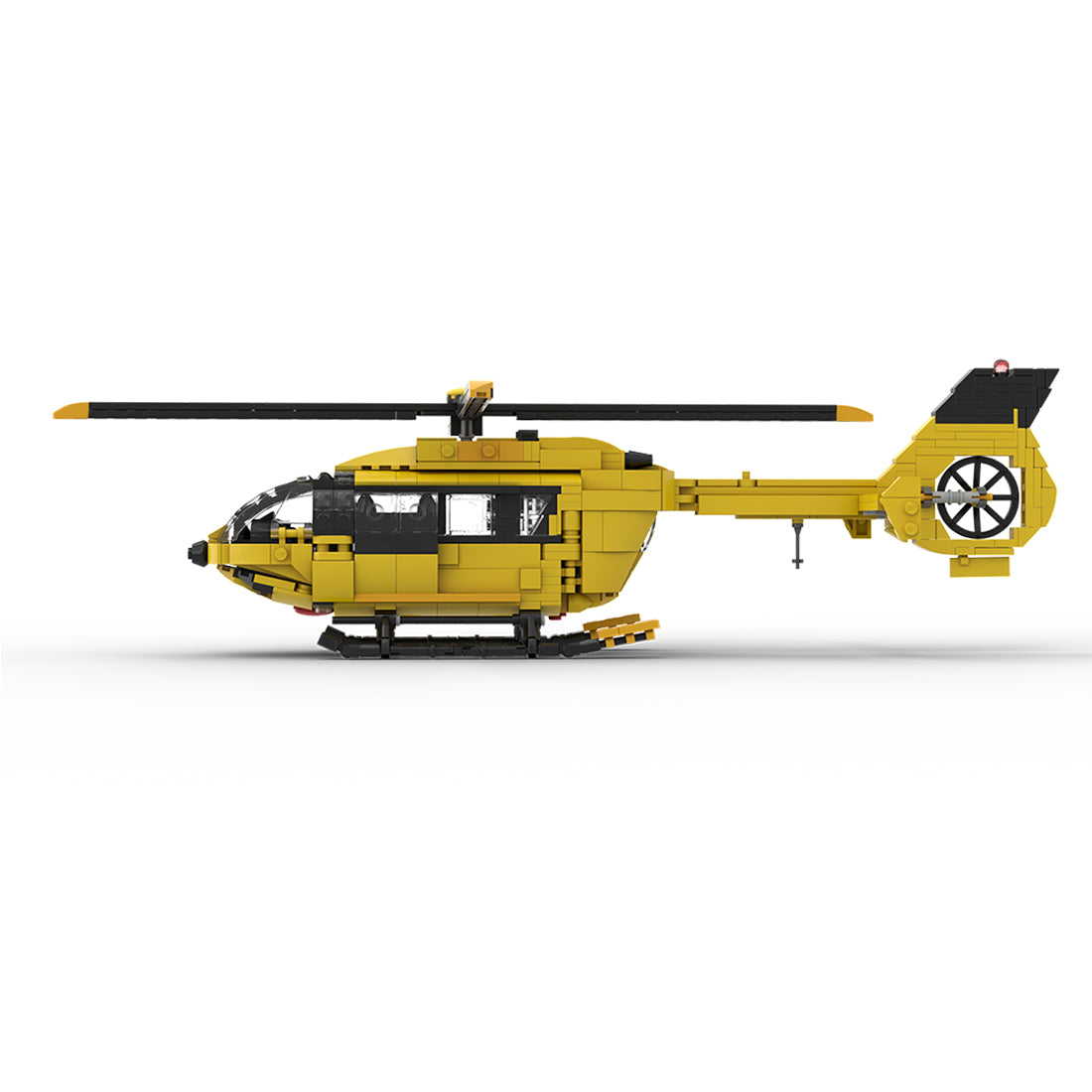 MOC-203640 1/40 Scale H145 HAWK Civil Helicopter Building Blocks Set (611PCS) - cubertime