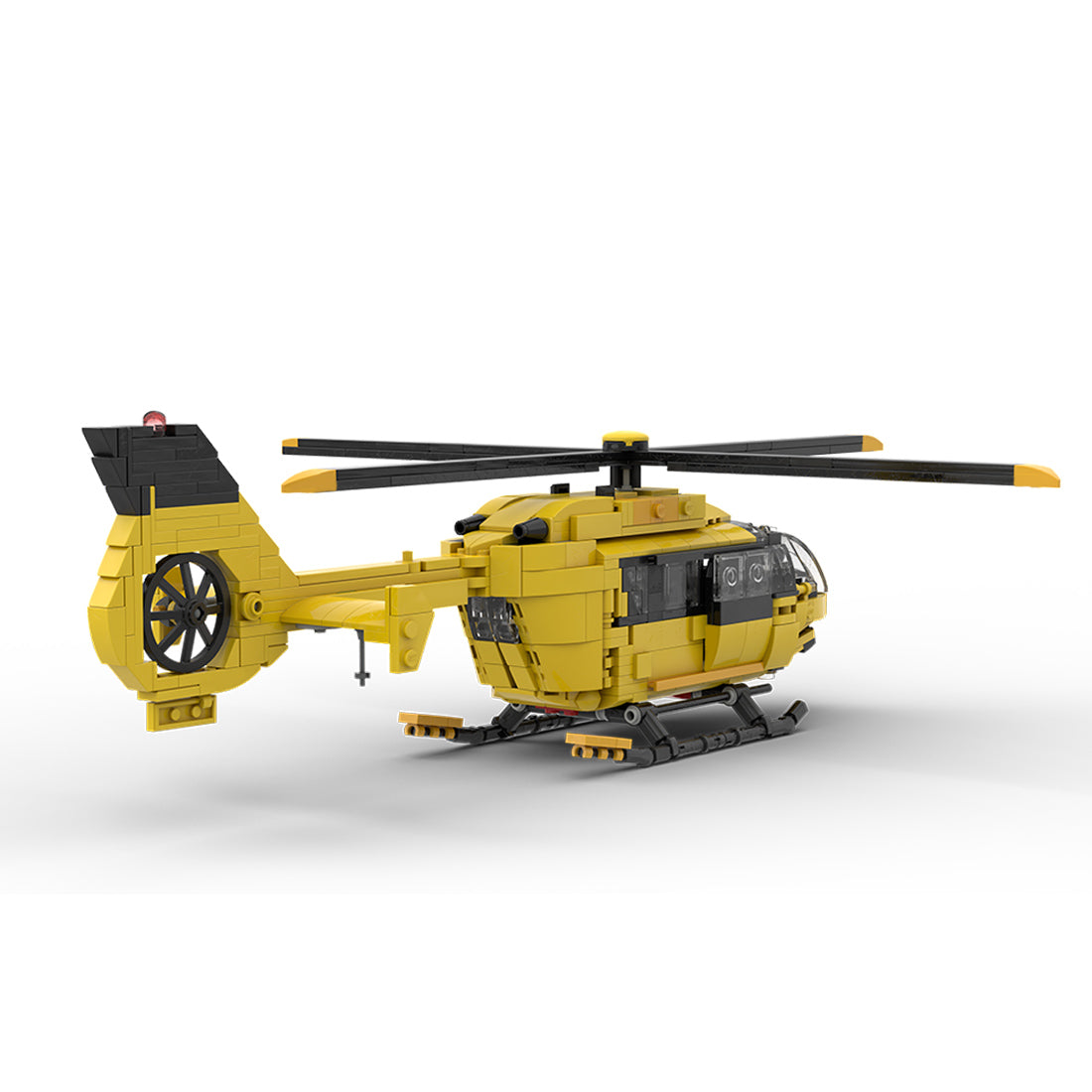 MOC-203640 1/40 Scale H145 HAWK Civil Helicopter Building Blocks Set (611PCS) - cubertime