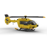 MOC-203640 1/40 Scale H145 HAWK Civil Helicopter Building Blocks Set (611PCS) - cubertime