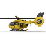 MOC-203640 1/40 Scale H145 HAWK Civil Helicopter Building Blocks Set (611PCS) - cubertime