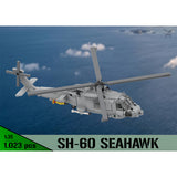 MOC-206841 1/35 Scale SH-60 SEA HAWK Helicopter Building Blocks Set (1028PCS) - cubertime