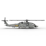 MOC-206841 1/35 Scale SH-60 SEA HAWK Helicopter Building Blocks Set (1028PCS) - cubertime