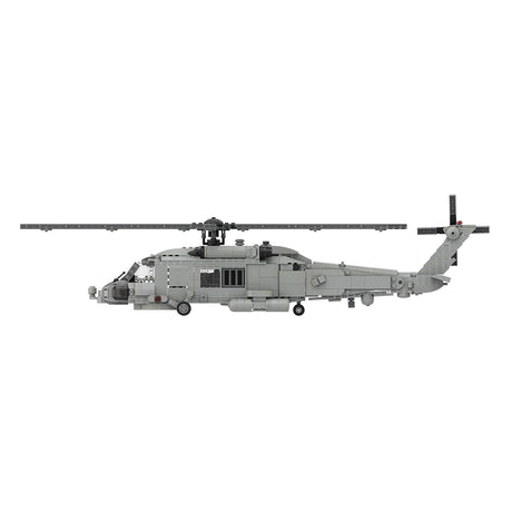 MOC-206841 1/35 Scale SH-60 SEA HAWK Helicopter Building Blocks Set (1028PCS) - cubertime