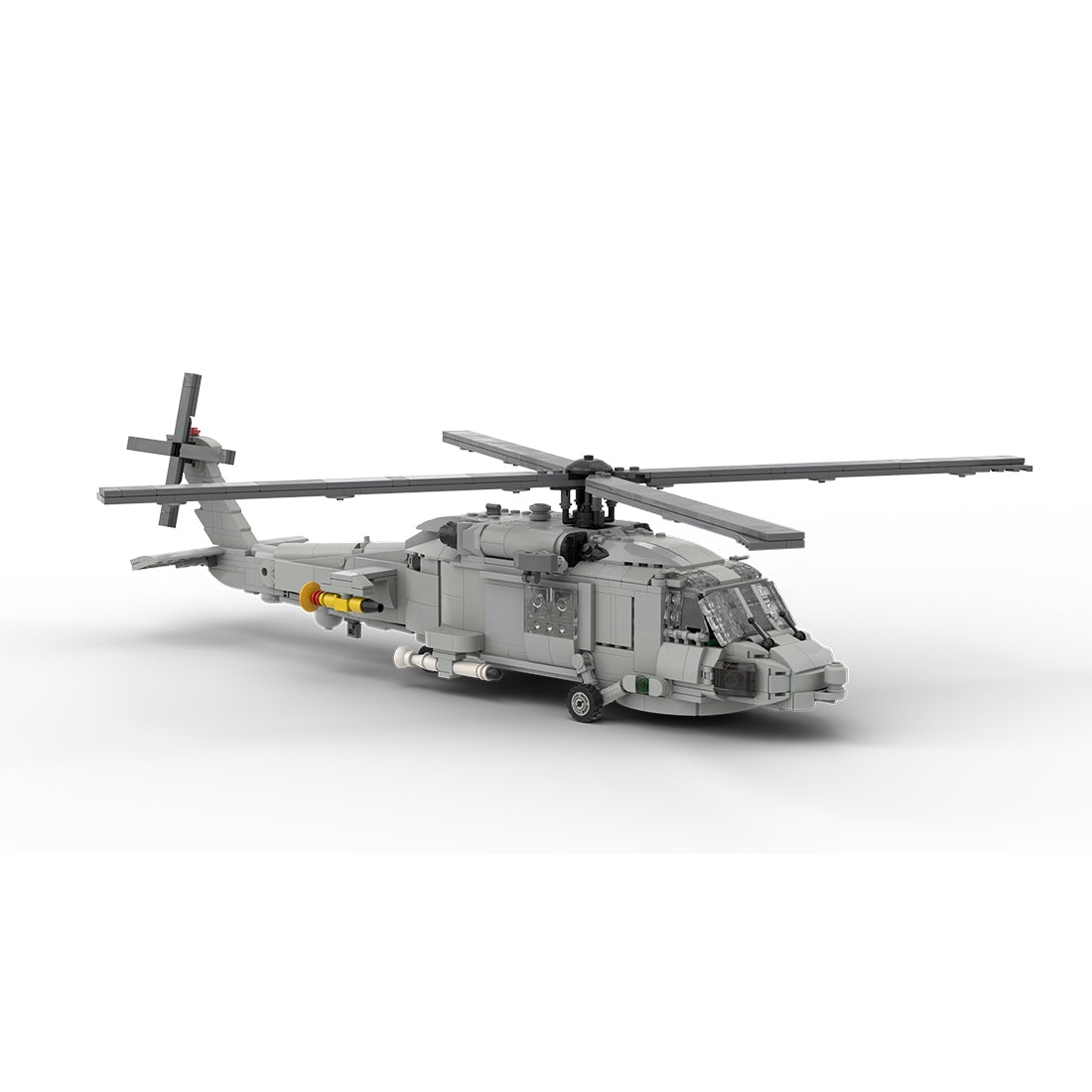 MOC-206841 1/35 Scale SH-60 SEA HAWK Helicopter Building Blocks Set (1028PCS) - cubertime