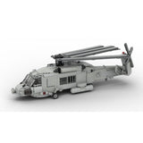 MOC-206841 1/35 Scale SH-60 SEA HAWK Helicopter Building Blocks Set (1028PCS) - cubertime