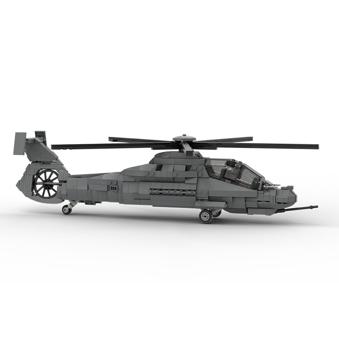 MOC-208482 1/35 Scale RAH-66 Comanche Stealth Helicopter Building Blocks Set - cubertime