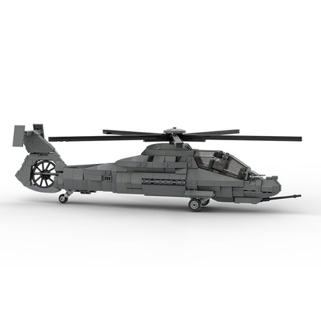 MOC-208482 1/35 Scale RAH-66 Comanche Stealth Helicopter Building Blocks Set - cubertime