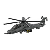 MOC-208482 1/35 Scale RAH-66 Comanche Stealth Helicopter Building Blocks Set - cubertime