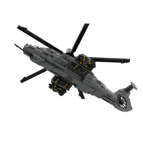 MOC-208482 1/35 Scale RAH-66 Comanche Stealth Helicopter Building Blocks Set - cubertime