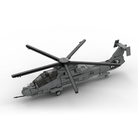 MOC-208482 1/35 Scale RAH-66 Comanche Stealth Helicopter Building Blocks Set - cubertime