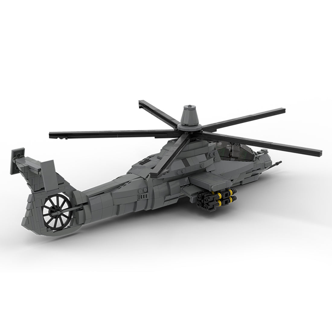 MOC-208482 1/35 Scale RAH-66 Comanche Stealth Helicopter Building Blocks Set - cubertime