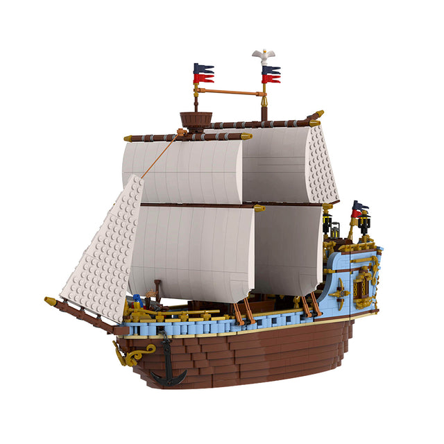 MOC-209366 Medieval Merchant Ship Building Blocks Set (2053PCS) - cubertime