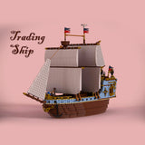 MOC-209366 Medieval Merchant Ship Building Blocks Set (2053PCS) - cubertime