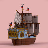 MOC-209366 Medieval Merchant Ship Building Blocks Set (2053PCS) - cubertime
