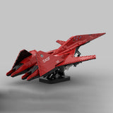 MOC-215032 1/35 Scale ADF-01 Falken Combat Fighter Building Blocks Set（2137PCS）- cubertime