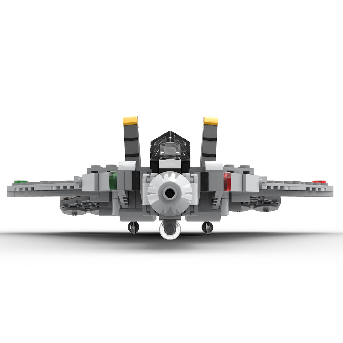 MOC-216209 1/72 Scale F-14 Tomcat Fighter Aircraft Building Block Set, Variable-Sweep Wing Military Aircraft Model with Display Stand (394PCS) - cubertime