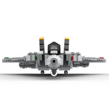 MOC-216209 1/72 Scale F-14 Tomcat Fighter Aircraft Building Block Set, Variable-Sweep Wing Military Aircraft Model with Display Stand (394PCS) - cubertime