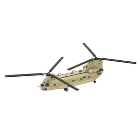 MOC-217684 1/35 Scale CH-47F CHINOOK Heavy Transport Helicopter Building Blocks Set - cubertime