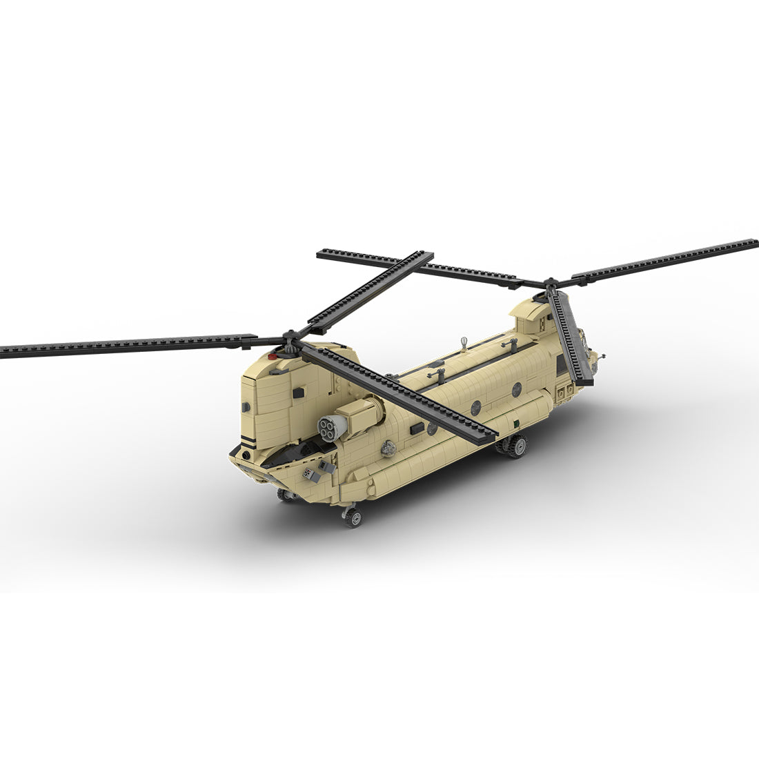 MOC-217684 1/35 Scale CH-47F CHINOOK Heavy Transport Helicopter Building Blocks Set - cubertime
