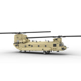 MOC-217684 1/35 Scale CH-47F CHINOOK Heavy Transport Helicopter Building Blocks Set - cubertime