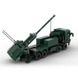 MOC-219203 Archer 8x8 Self-Propelled Howitzer Building Blocks, Military Artillery Vehicle, Rotating Turret(1029PCS) - cubertime