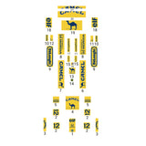 MOC-220329 1/16 Scale Lotus 99T 1987 F1 Race Car Model Building Blocks Set(738PCS/Yellow) - cubertime