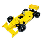 MOC-220329 1/16 Scale Lotus 99T 1987 F1 Race Car Model Building Blocks Set(738PCS/Yellow) - cubertime