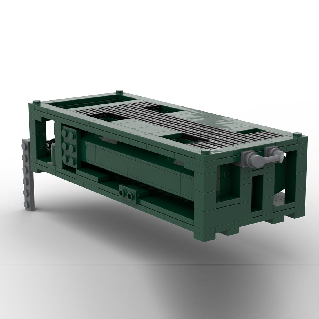 MOC-221352 RMMV 8x8 Military Logistics Transport Truck Building Block Model with Multiple Cargo Loads, Crane Loading System(3197PCS) - cubertime