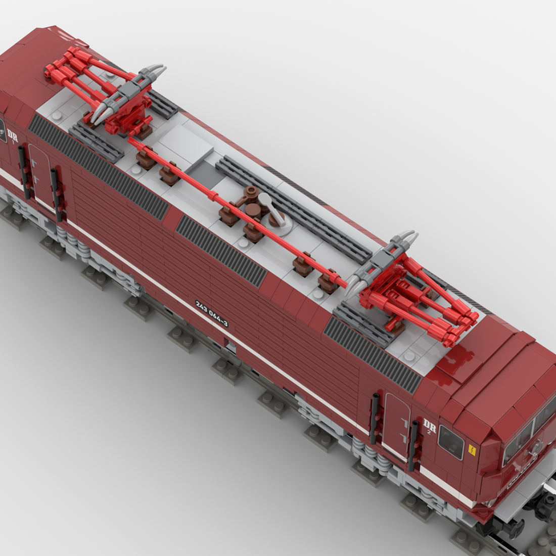 MOC-221512 BR243 German Trian Builidng Blocks Set (Dynamic Version/1328PCS) - cubertime