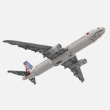 MOC-222551 American 777-300er Passenger Aircraft Building Blocks Set(2248PCS) - cubertime