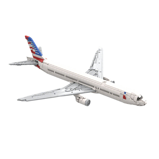 MOC-222551 American 777-300er Passenger Aircraft Building Blocks Set(2248PCS) - cubertime
