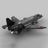 MOC-222886 1/35 Scale Military Su-47 Berkut Combat Fighter Building Blocks Set(1968PCS) - cubertime